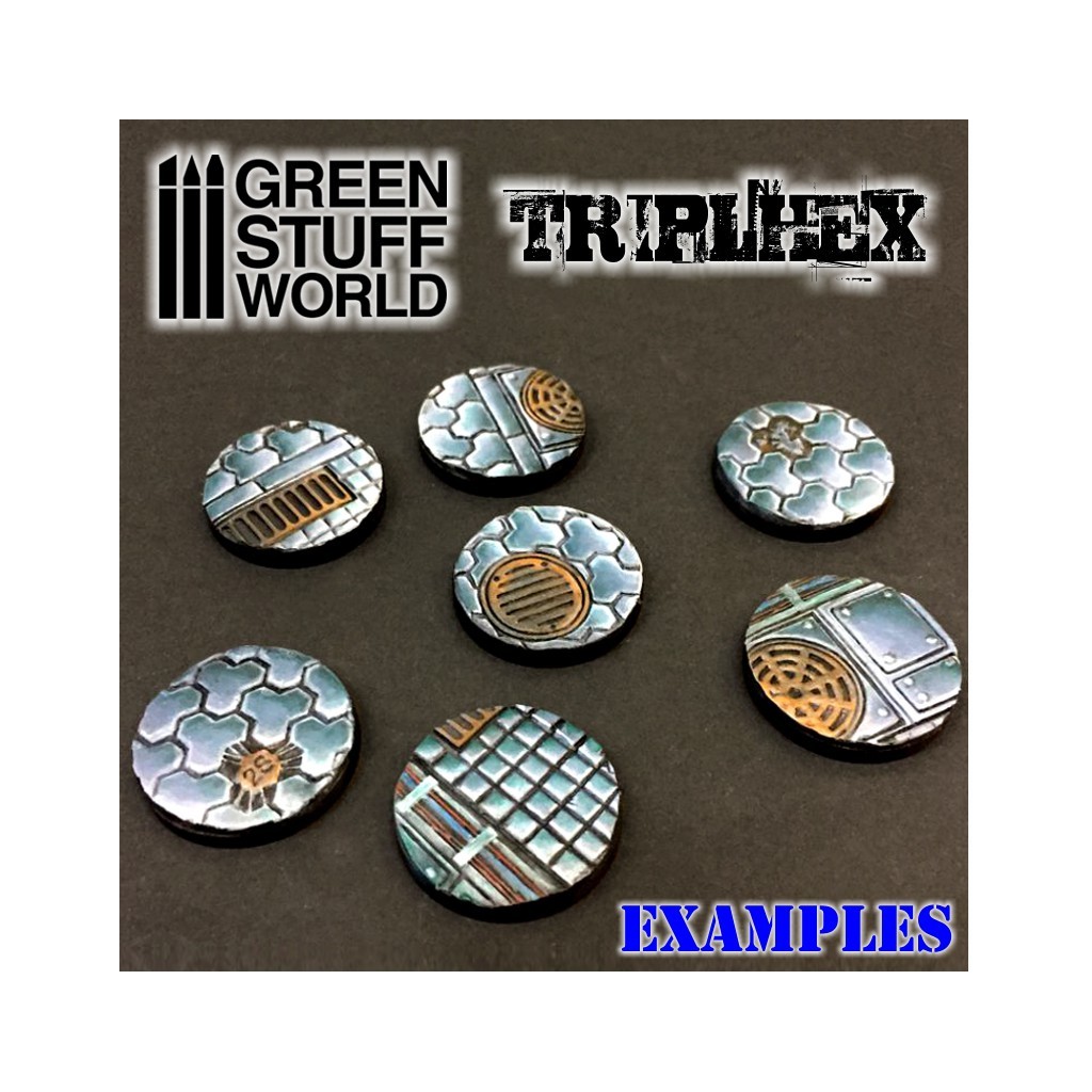 Rouleau texturé - Hexagones Triple