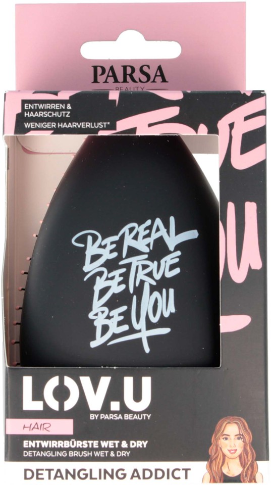 Parsa - LOV.U W&D Compact Styler Black - Hårbørste
