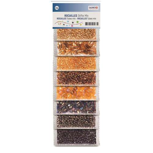 GLOREX Rocailles Glasperlen Mix