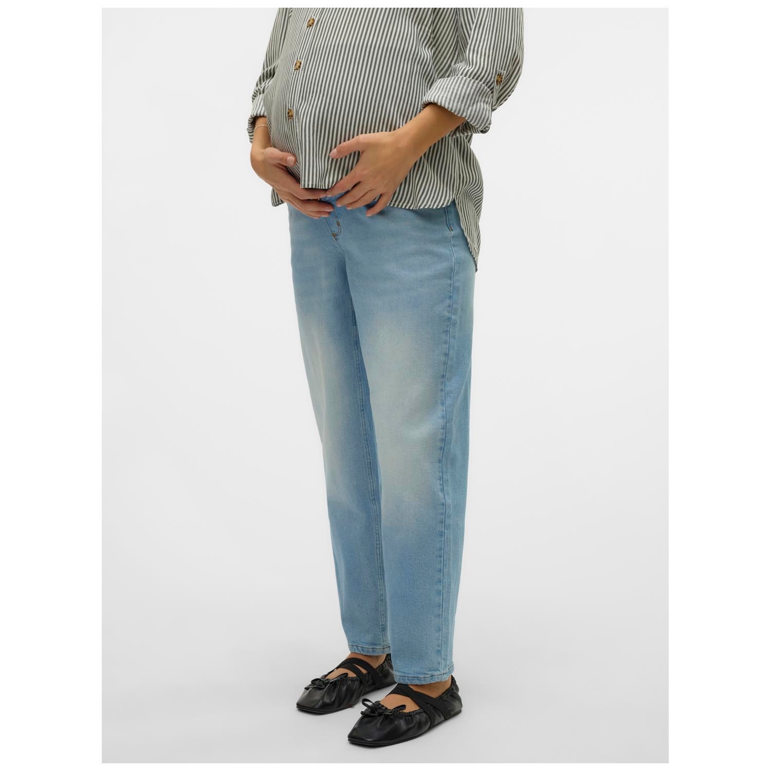 VERO MODA zwangerschapsdenim lang denim effen - Prénatal