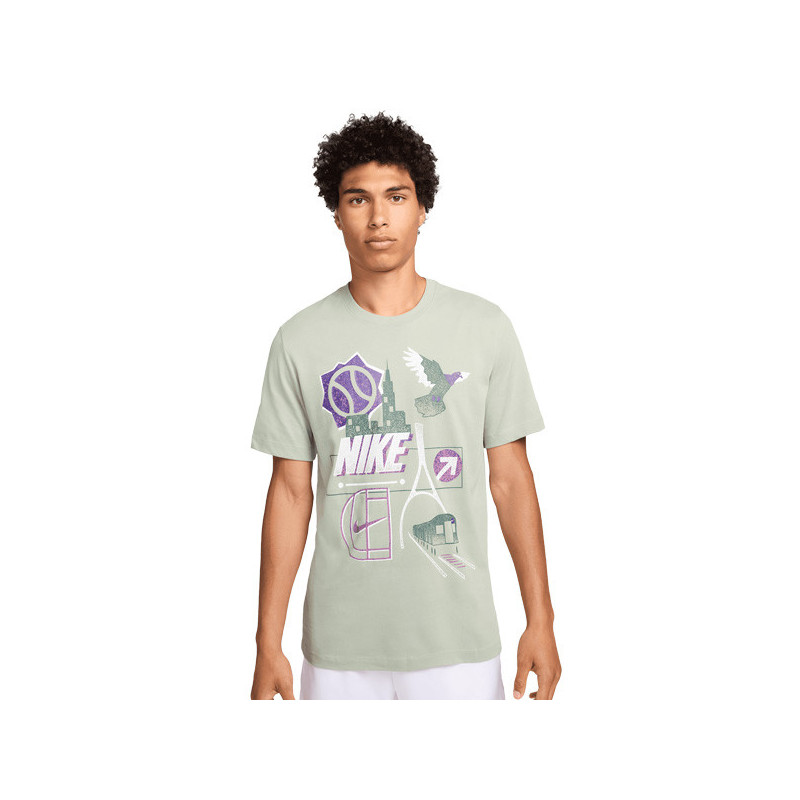 Tee-shirt Nike Court Training US kaki