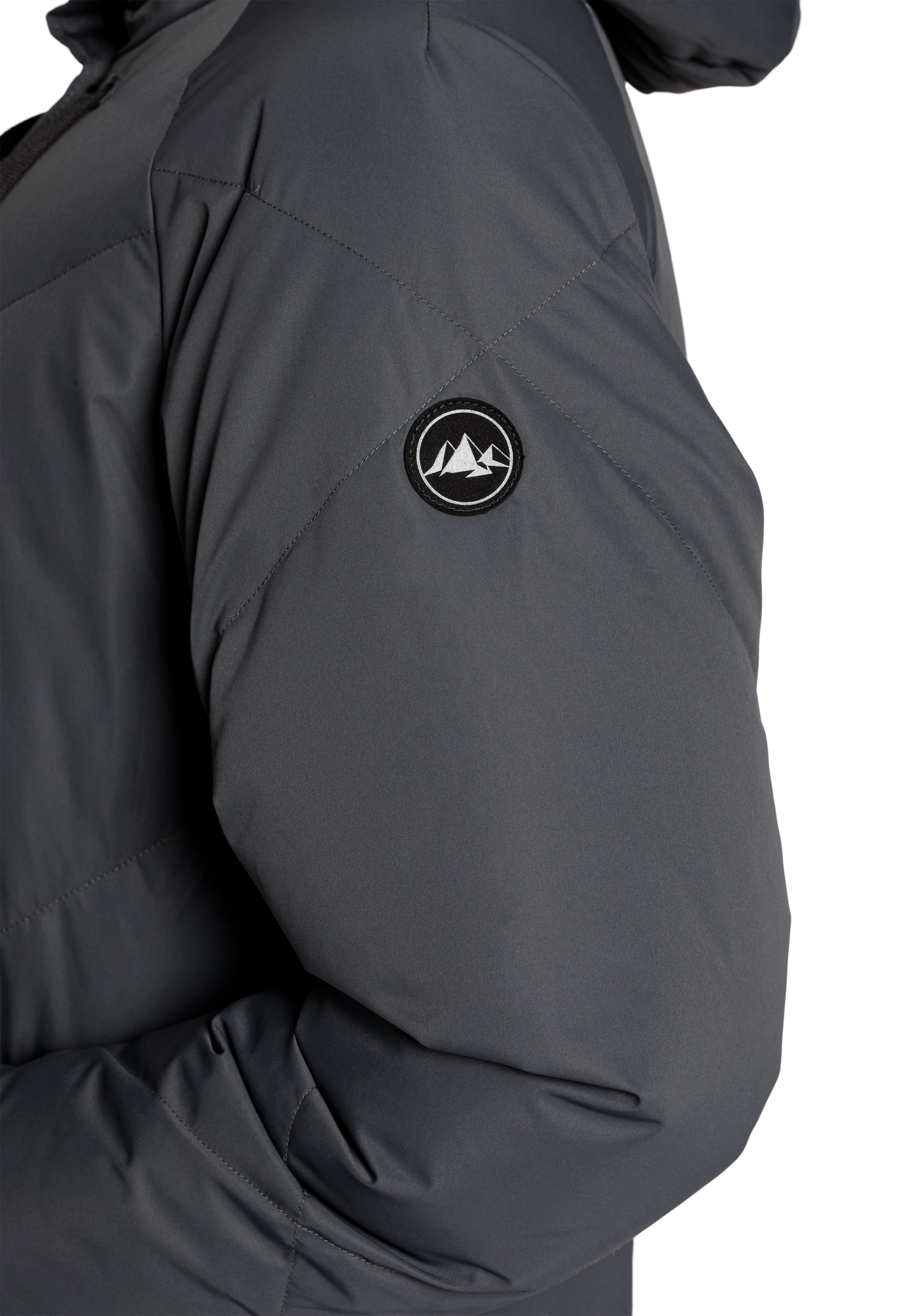 Polarino Daunenmantel , im Oversize-Fit, wasserabweisend, atmungsaktiv & isolierend