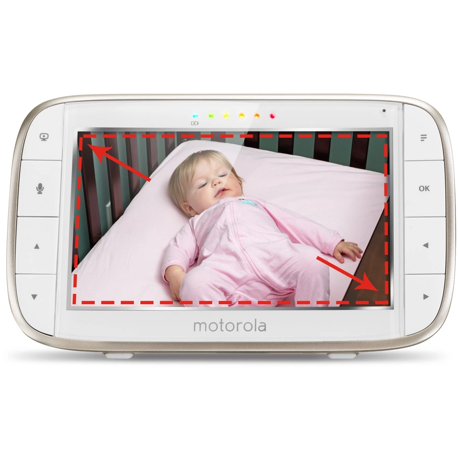 Motorola WLAN Babyphone VM855 Connect mit 5,0 Farbdisplay LCD