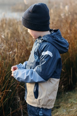 Nordbjørn Bergen Fôret Regnsett, Insignia Blue/White Pepper