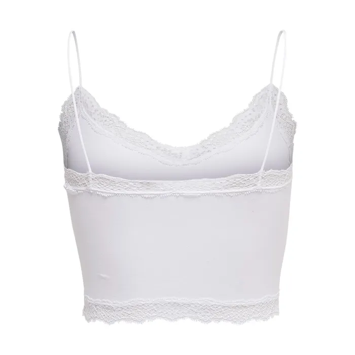 Only Vicky Lace Seamless Cropped Top Dames