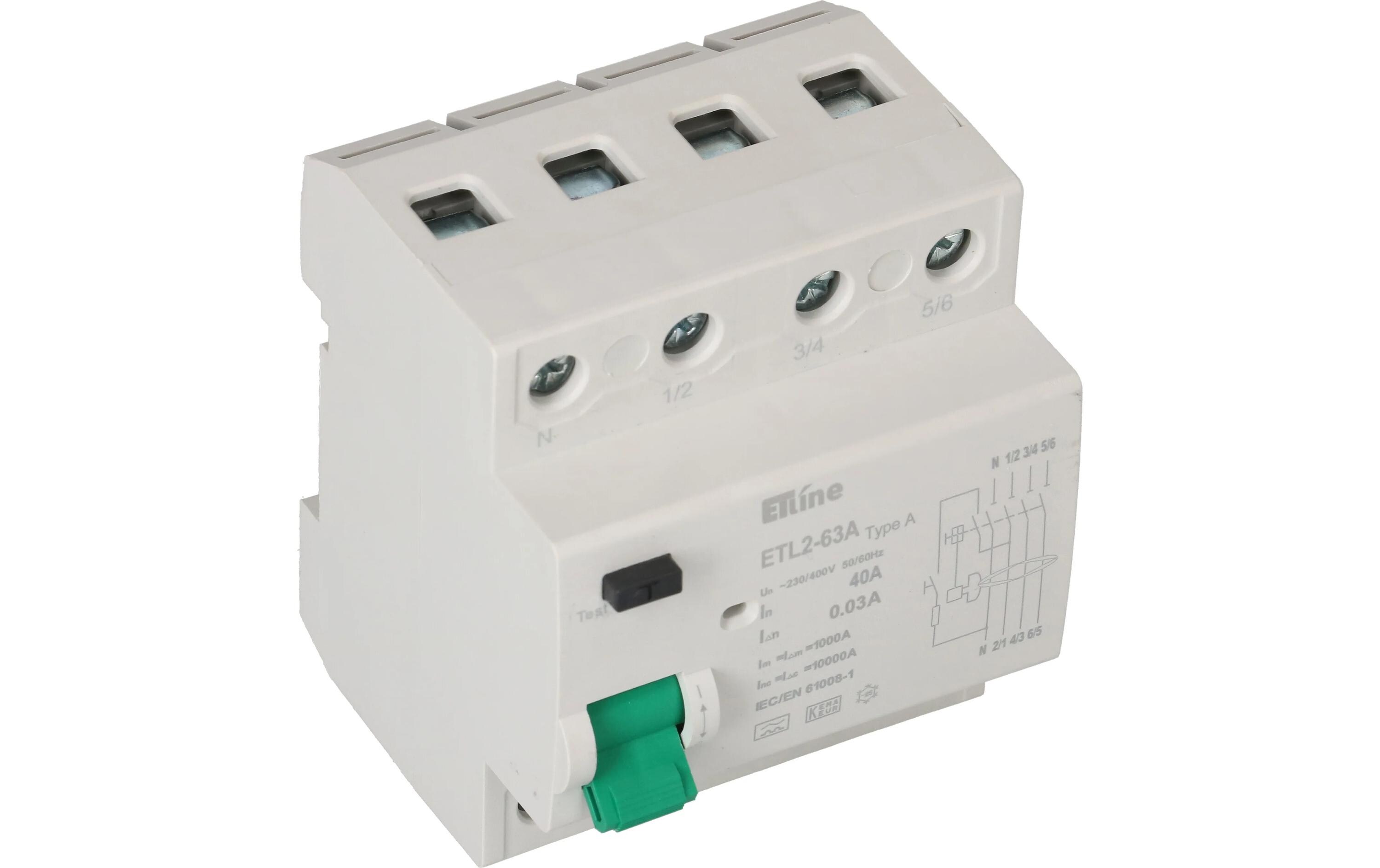 FI Schalter 3P+N 40 AFI-Schutzschalter