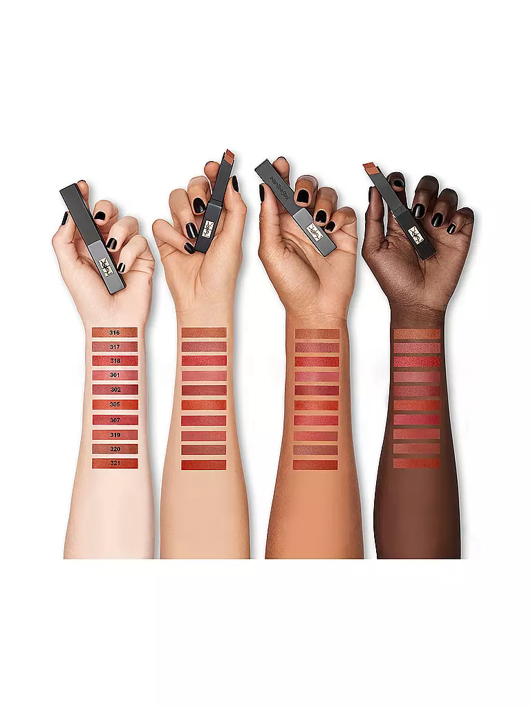 YVES SAINT LAURENT Lippenstift -  Rouge Pur Couture The Slim  Velvet Radical (320 Scorching Brown) beere