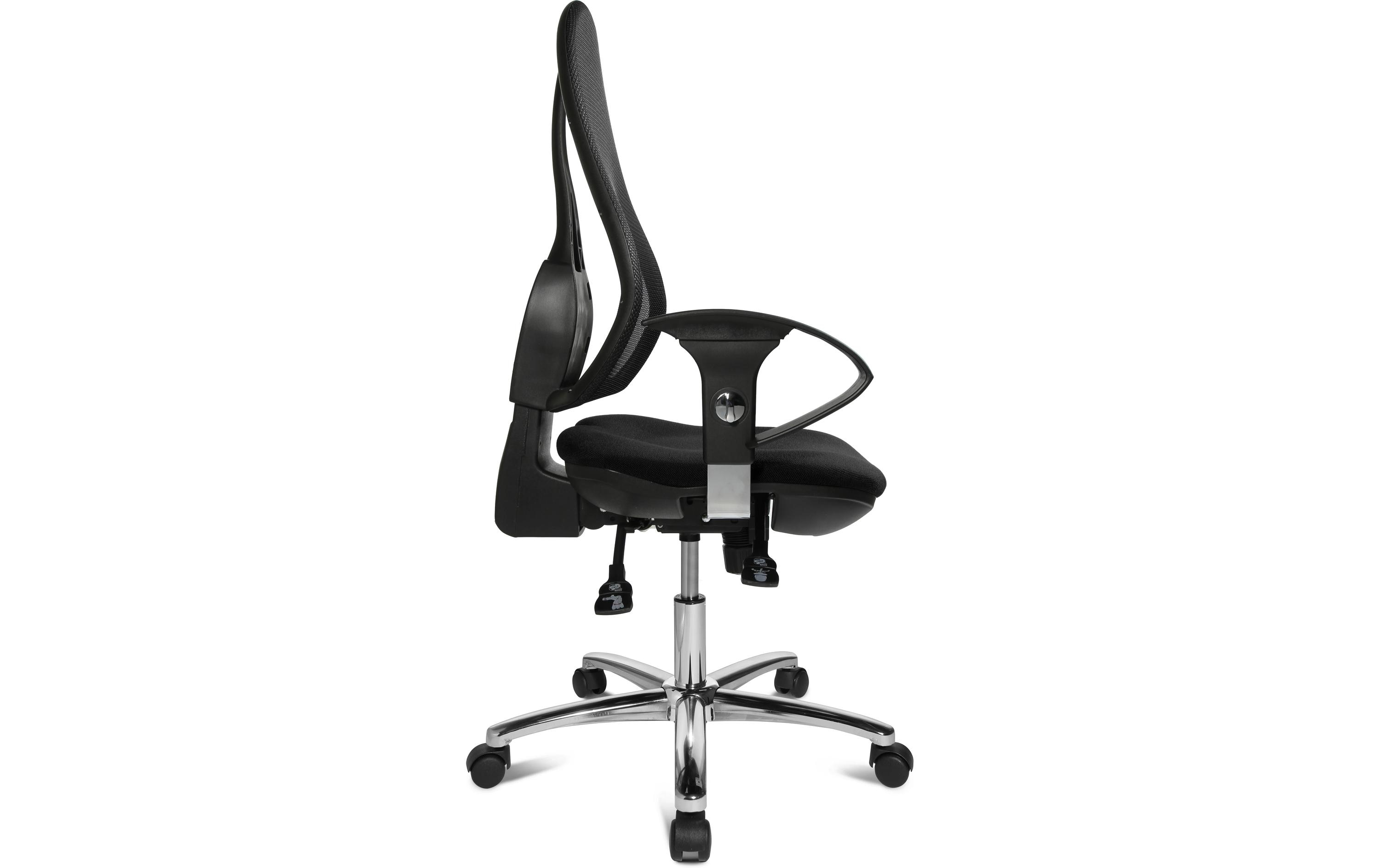 Bürostuhl Open Point Syncro Deluxe, Schwarz<br>Drehstuhl in Netz-Optik