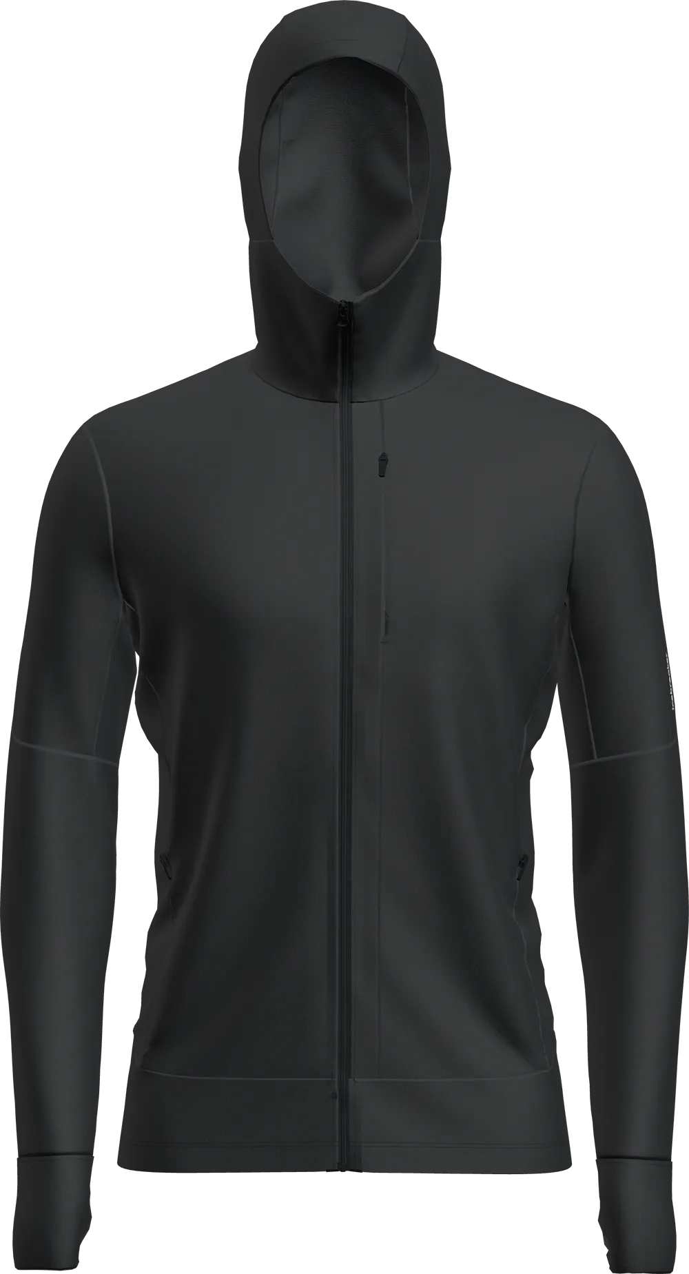 Icebreaker Men's Merino 260 Quantum Iv Longsleeve Zip Hoodie Black