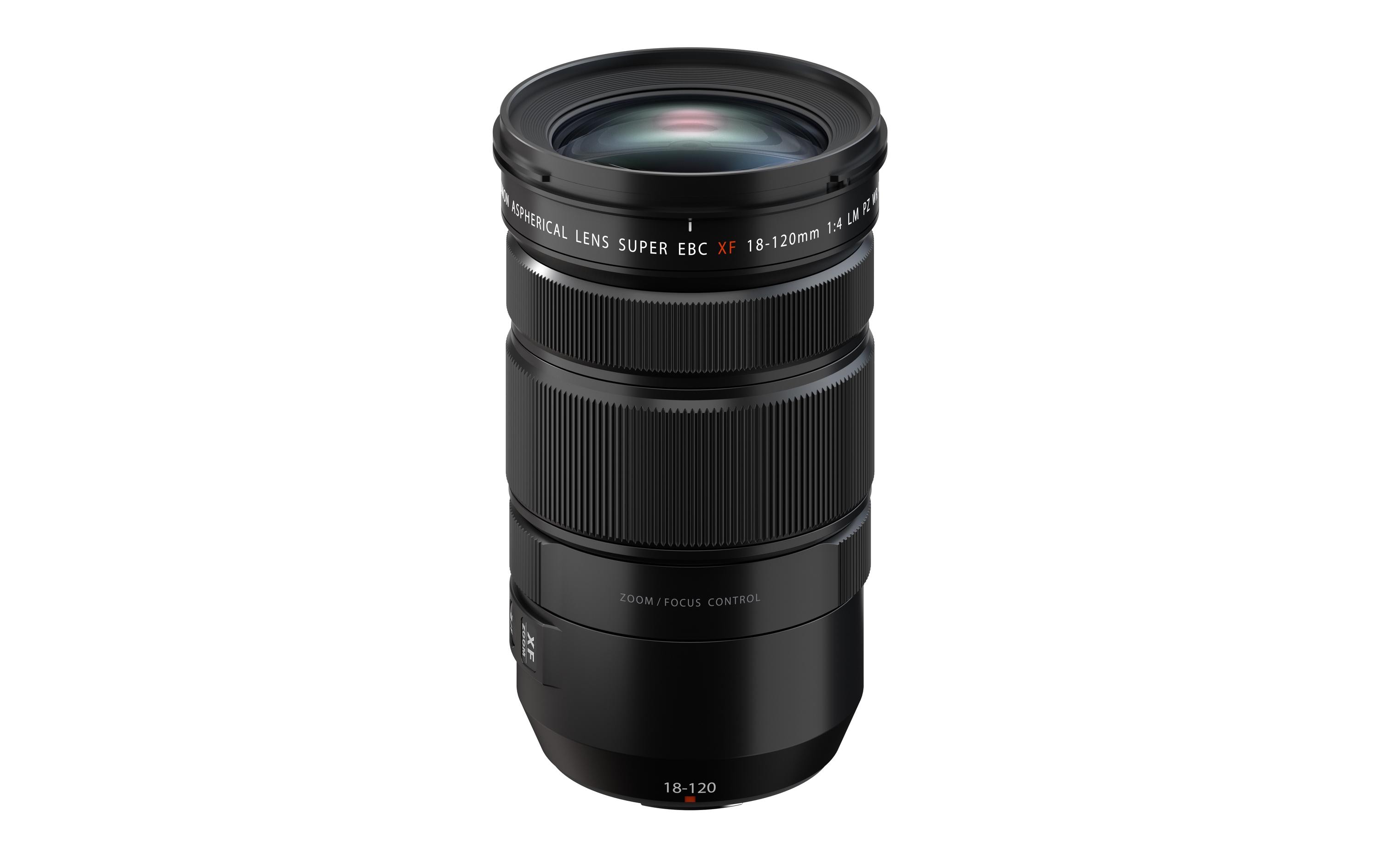 Zoomobjektiv FUJINON XF 18-120mm F4 LM PZ WR X-Mount<br>Hybridobjektiv mit vollelektrischem Antriebsmechanismus
