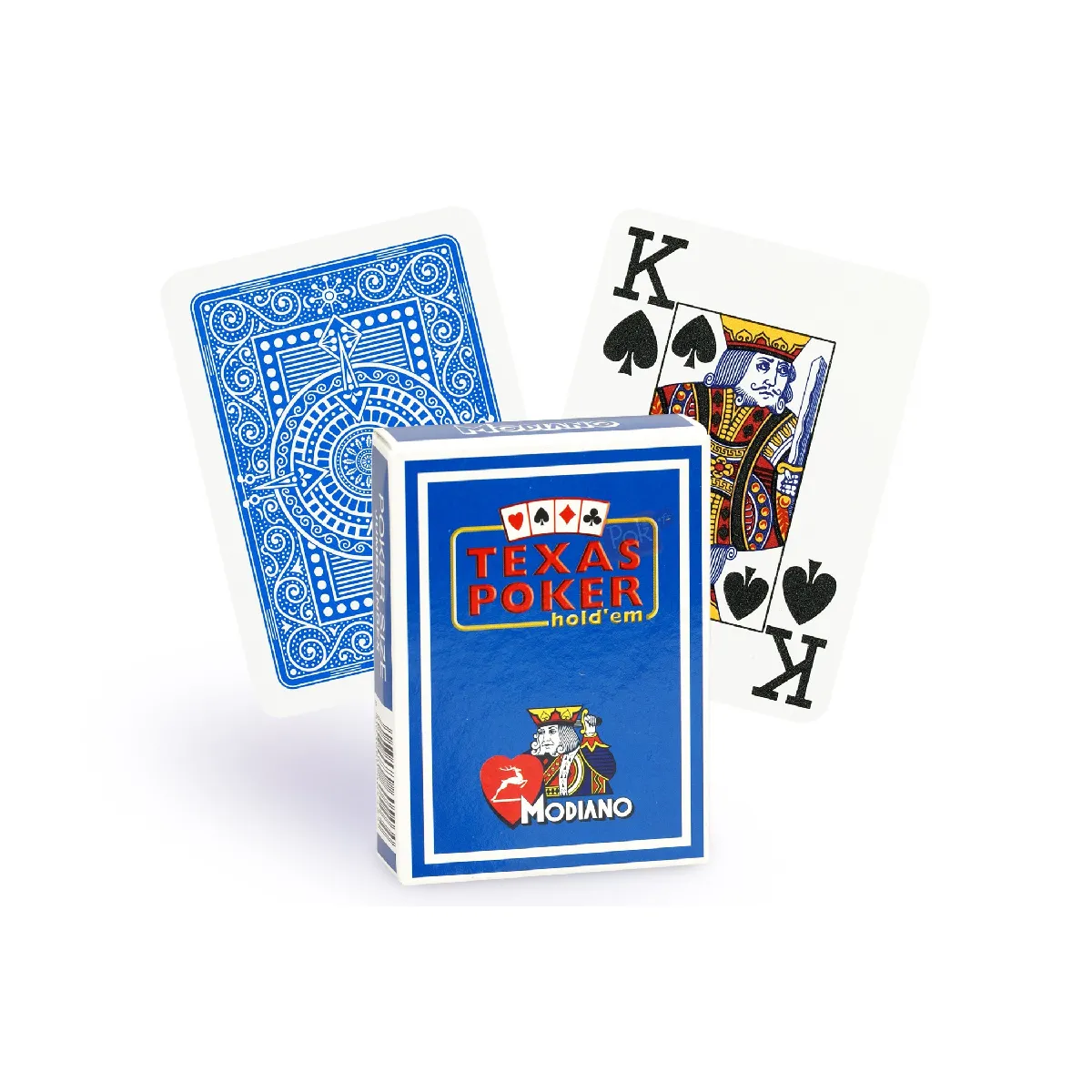Cartes Modiano Texas Poker - Bleu clair