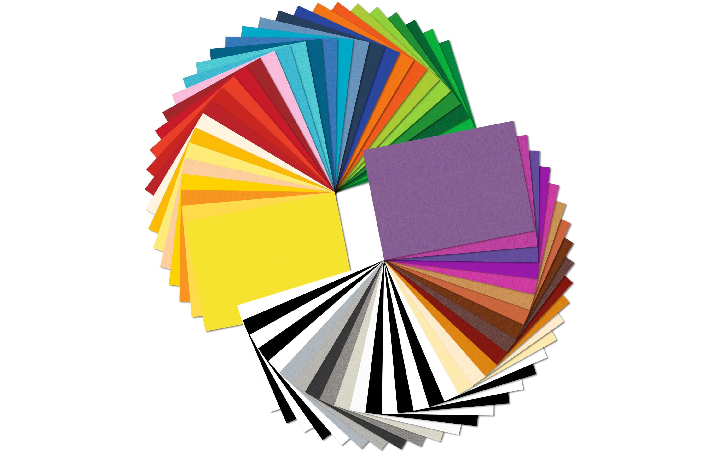 Fotokarton A6, 60 Blatt, SortiertKompakter Fotokarton A6 - 60 Blatt, Sortiert in 51 Farben