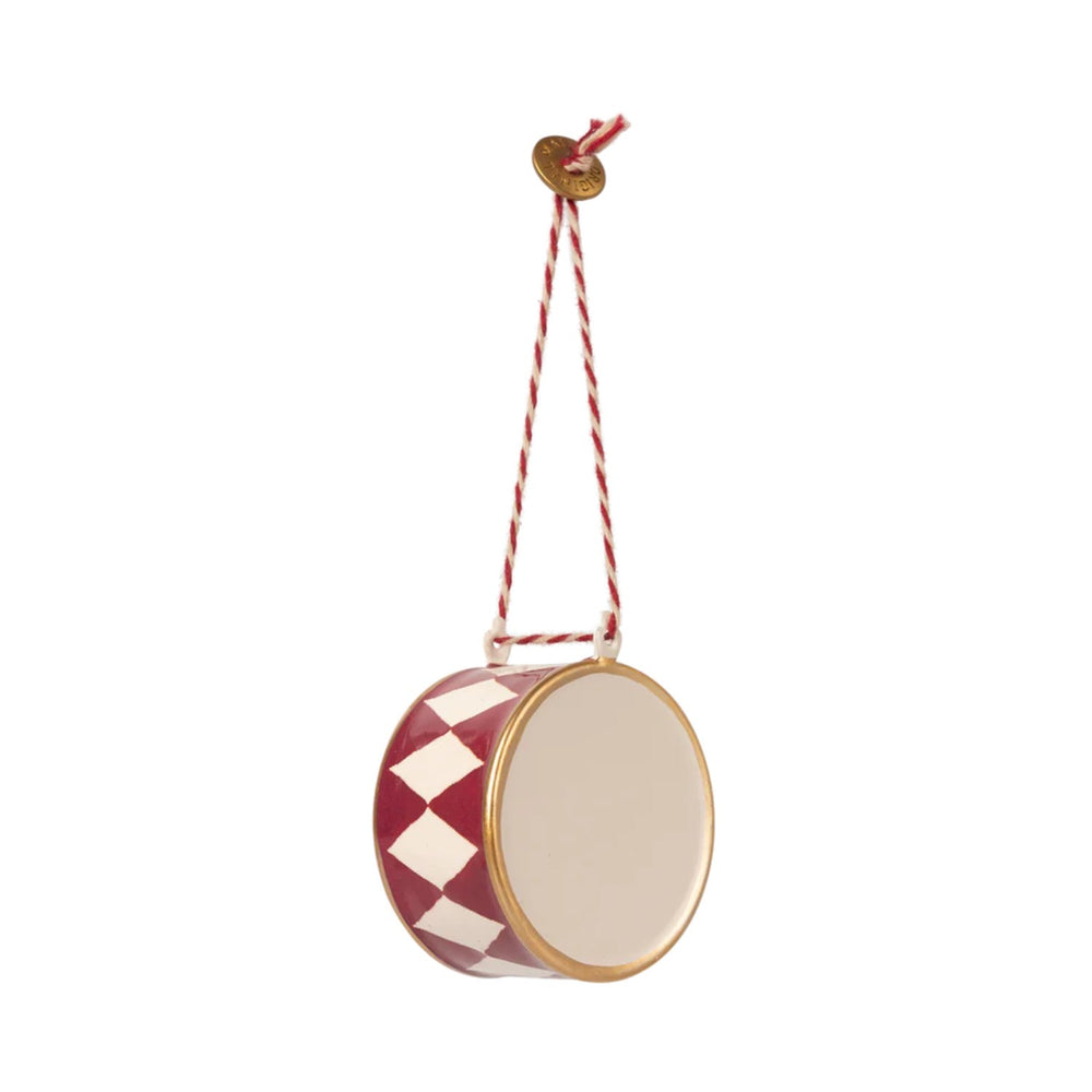 Køb Maileg Metal ornament, Stor tromme - Rød