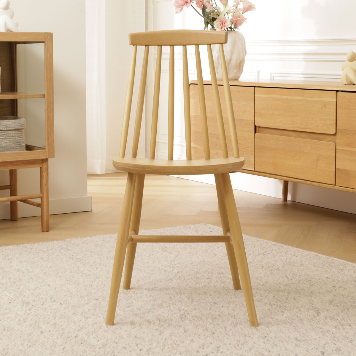Houten spijlenstoel Filou - naturel