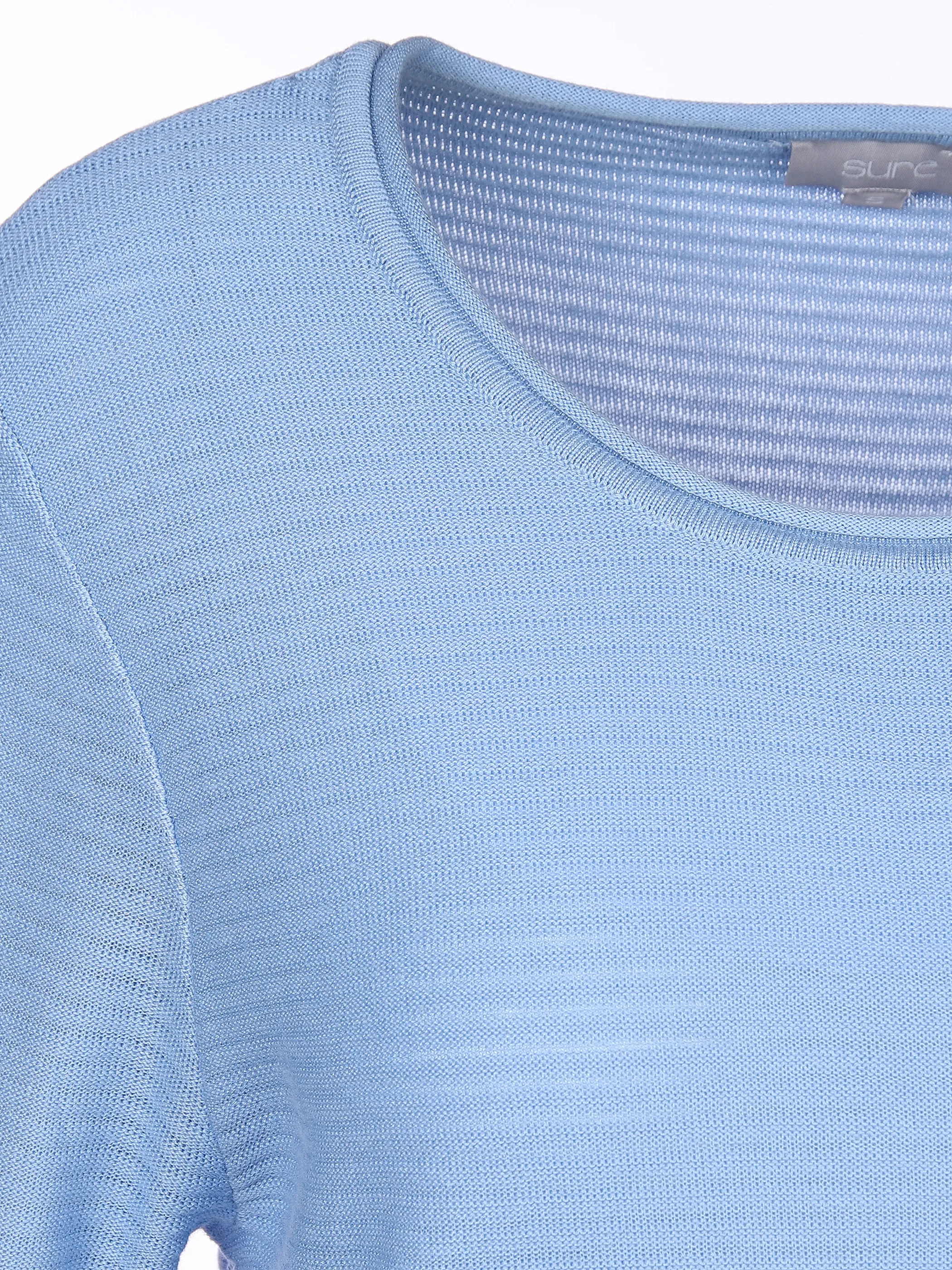 Damen Strukturshirt mit Kordelzug