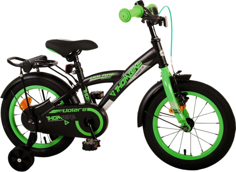 Volare Thombike Kinderfiets - Jongens - 14 inch - Zwart Groen