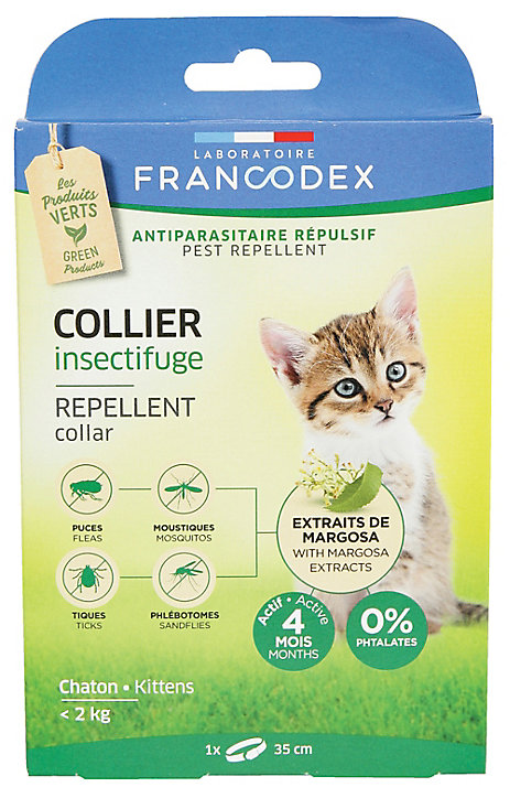 Collier antiparasitaire et insectifuge pour chaton, Francodex