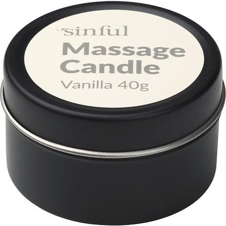 Sinful vanilje massagelys 40 g