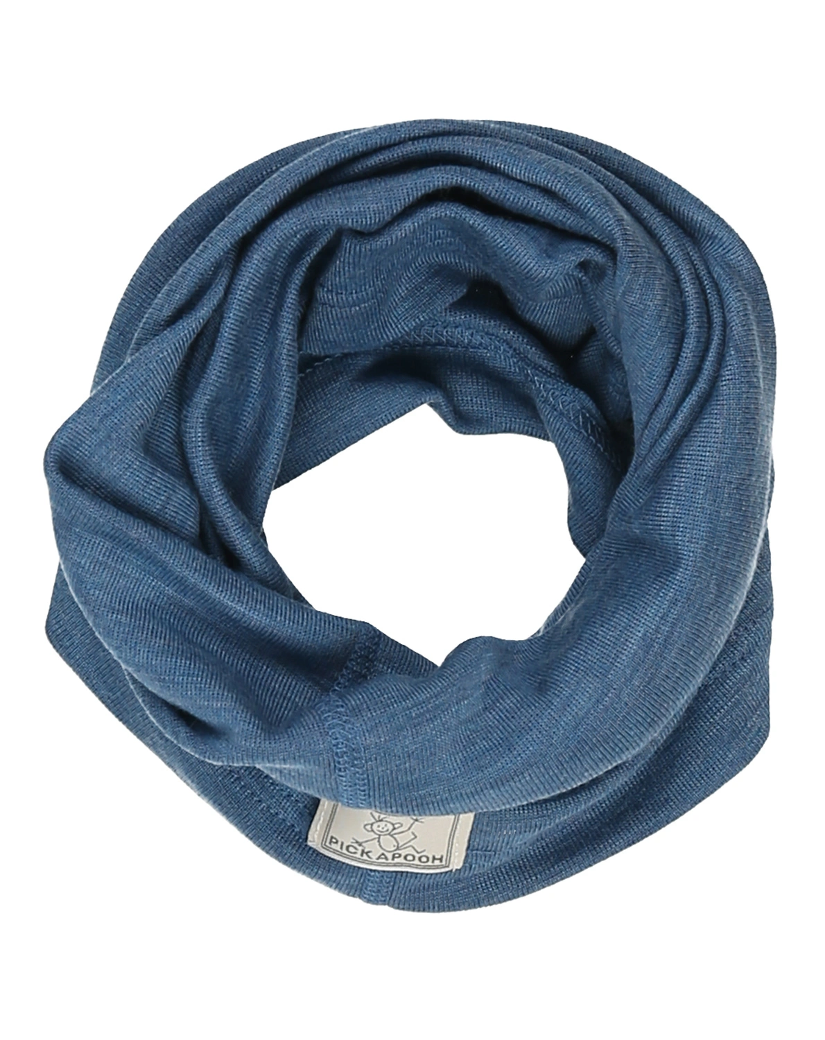 Mützenschal STRUNZL mit Seide in jeansblau