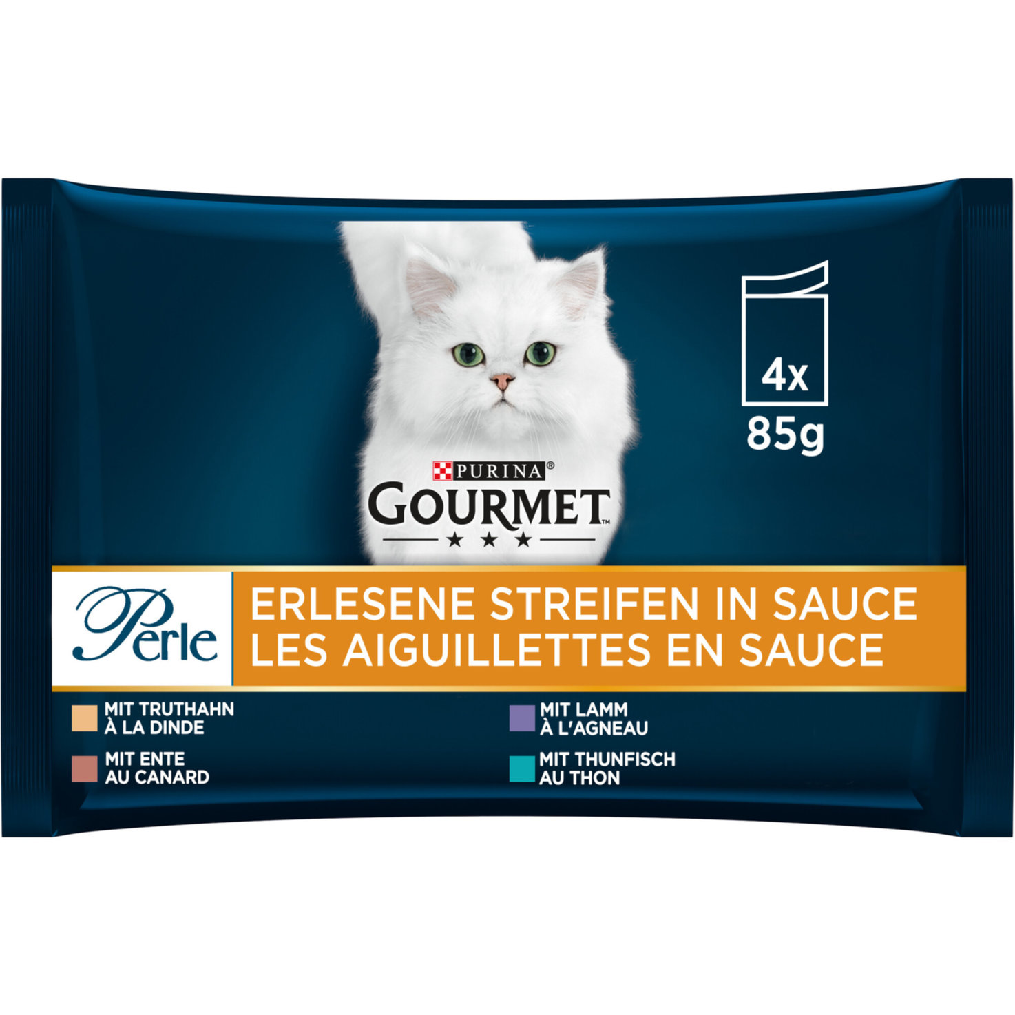 Gourmet Perle Erlesene Streifen 4x85g