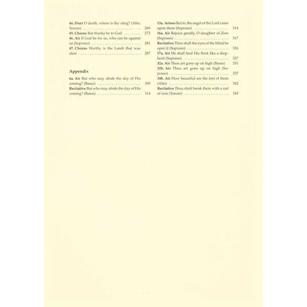 Bärenreiter Händel Messiah