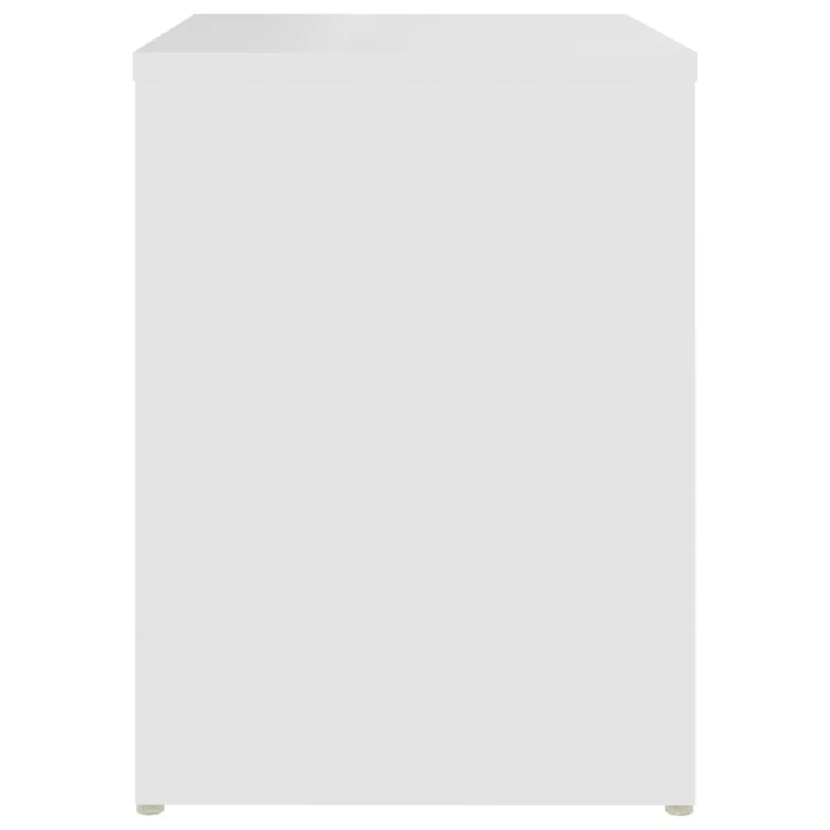 vidaXL Table de Chevet - Blanc