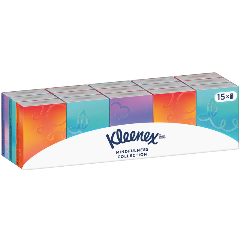 Kleenex Taschentücher, Collection mini, weiss, 15 Pack à 9 Stück