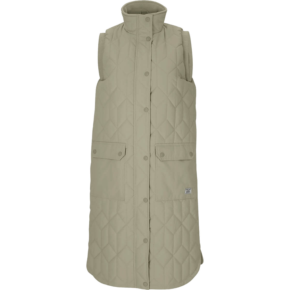 Weather Report Beah Long Quiltet Vest Dame