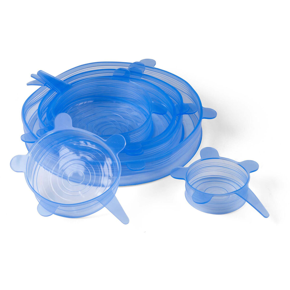 Fleksible silikonlokk 6 stk