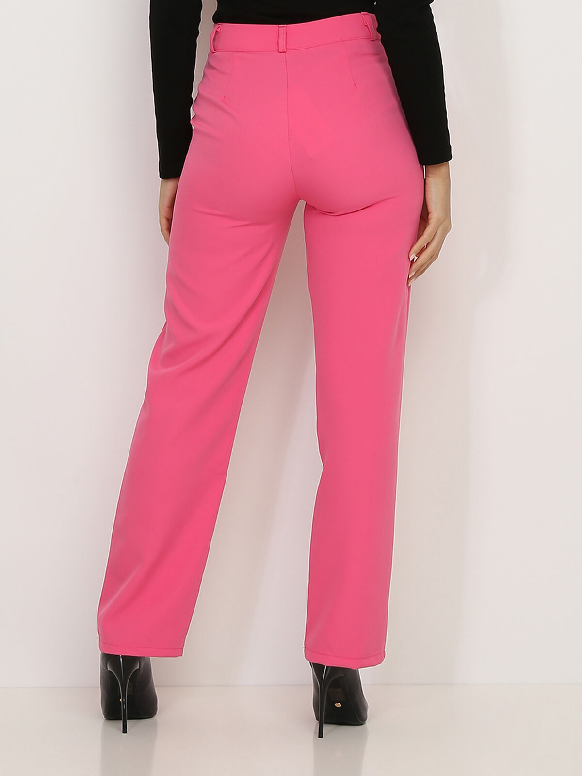Pantalon classique droit- Fuchsia