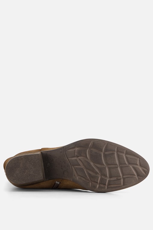 Aqa Hoge plooi laarzen taupe Suede
