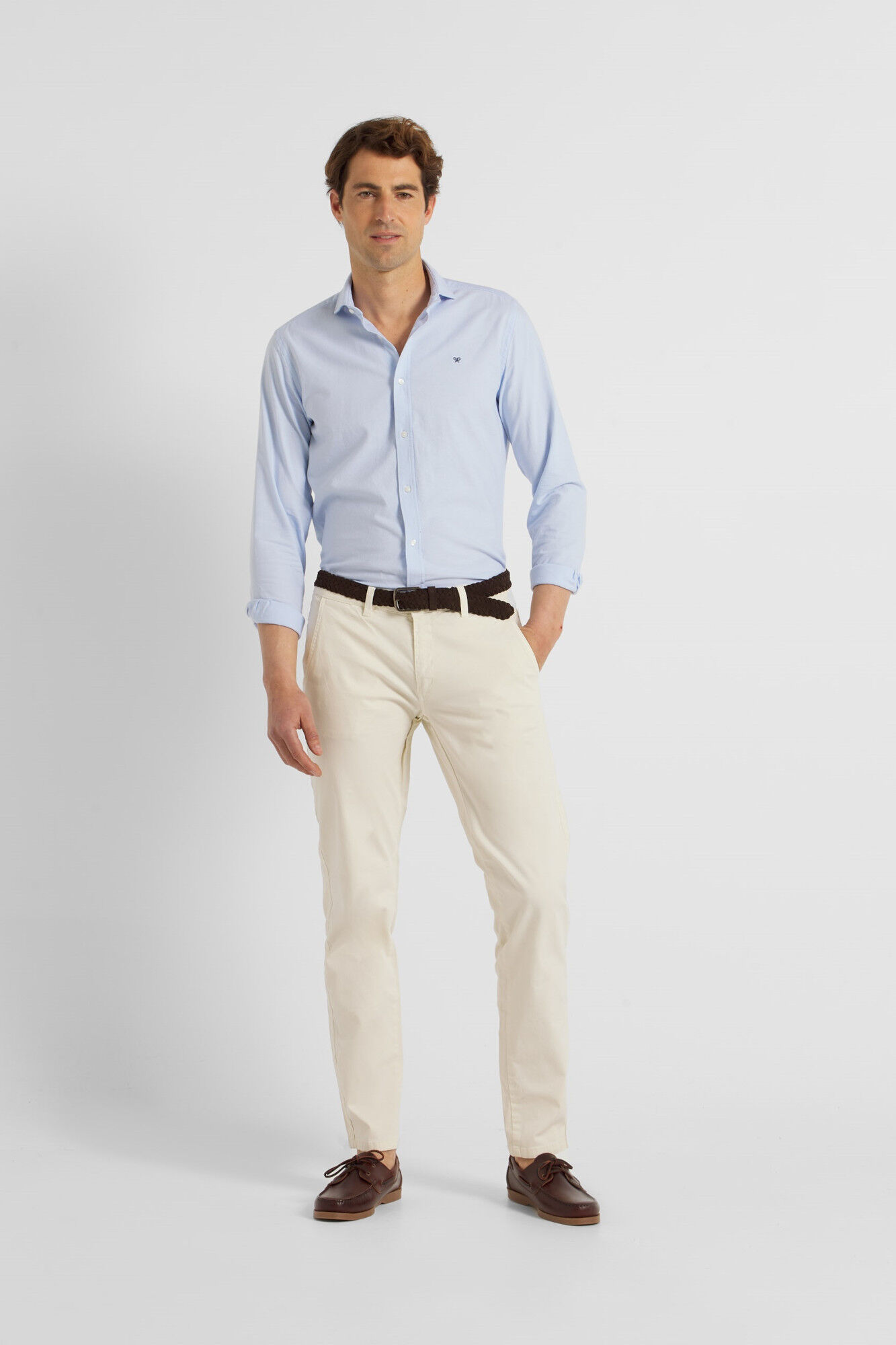 Calça esportiva chino cor marfim