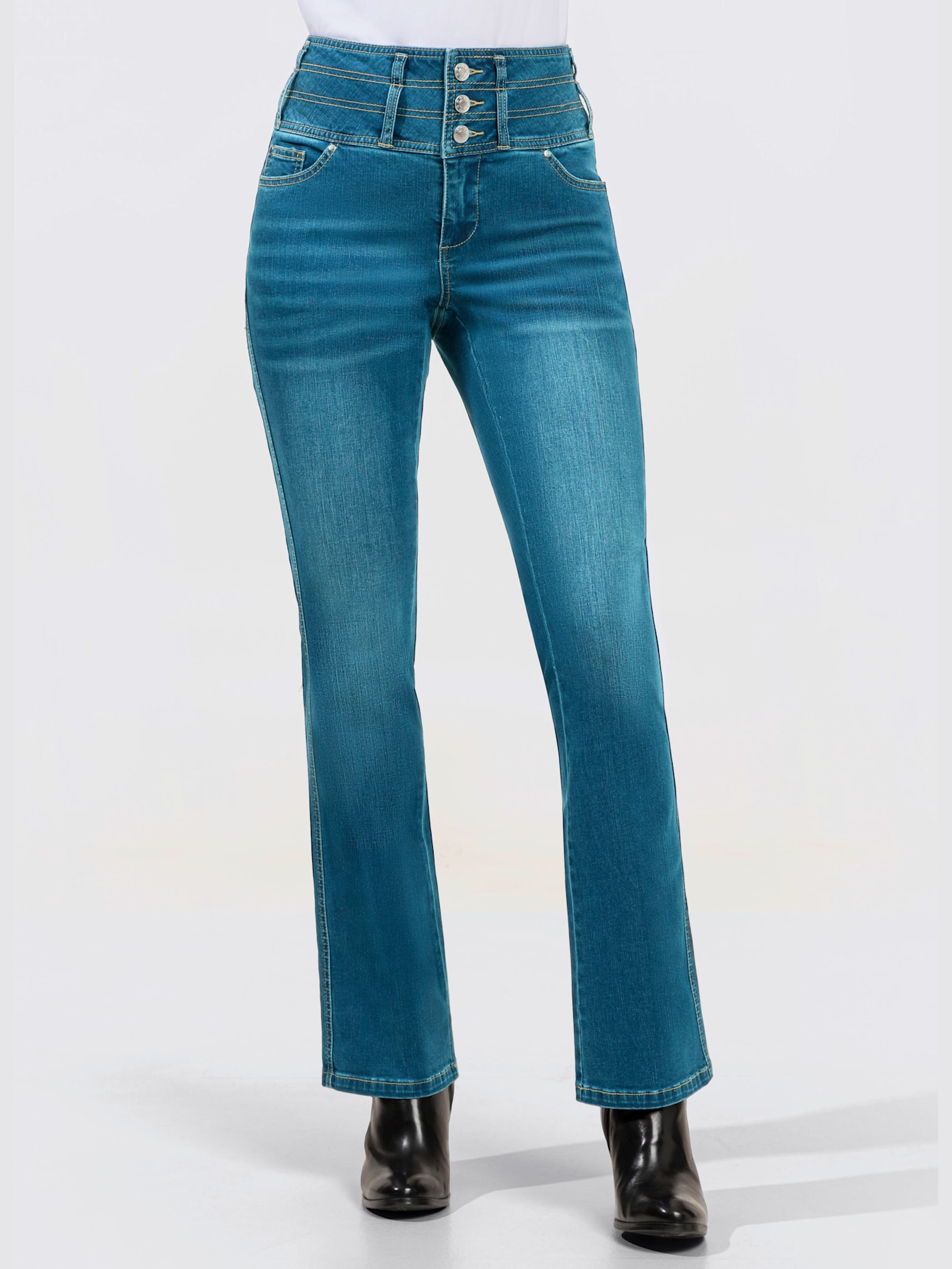 Jean 5 poches mélange de lyocell et de viscose de qualité