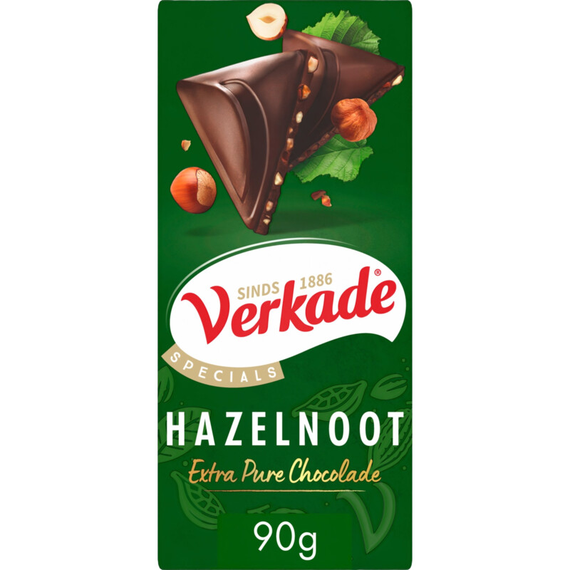 Verkade Specials hazelnoot extra pure chocolade