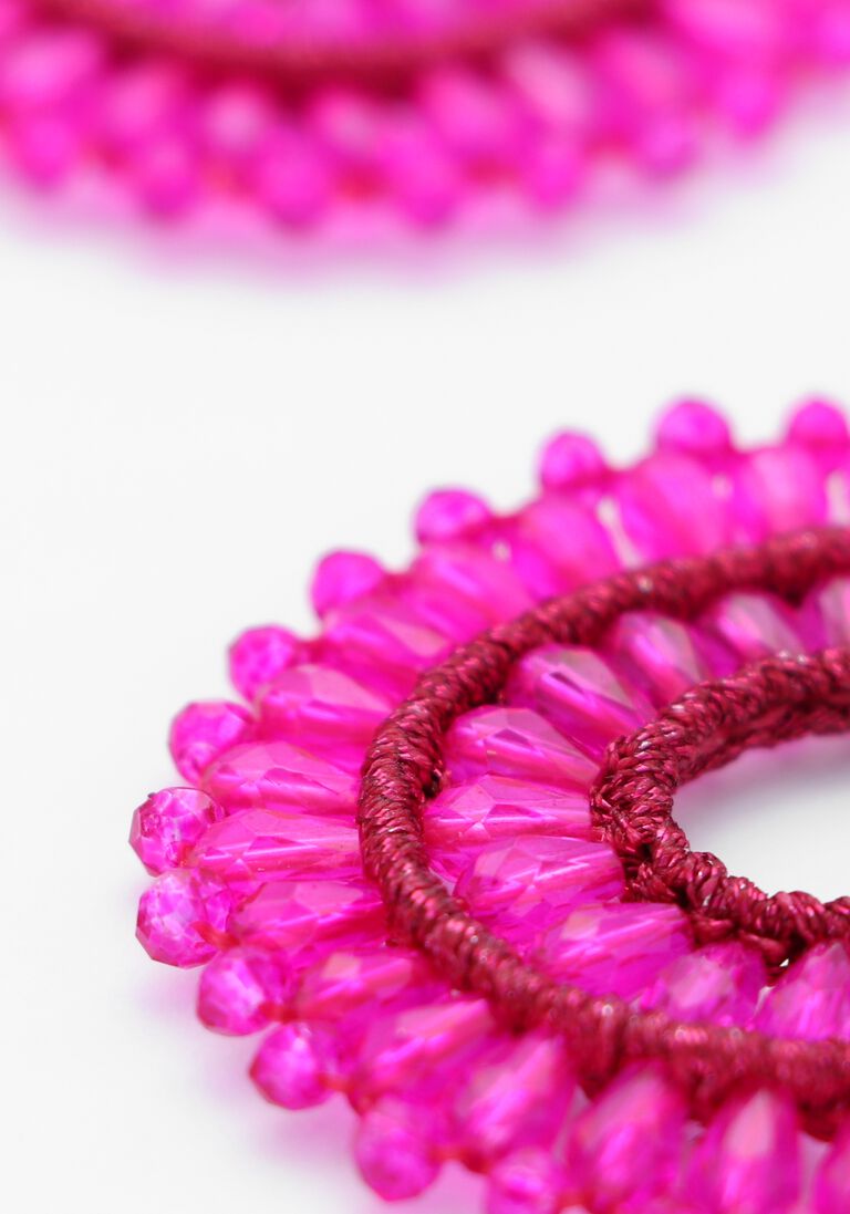 roze lott. gioielli oorbellen drop crystal
