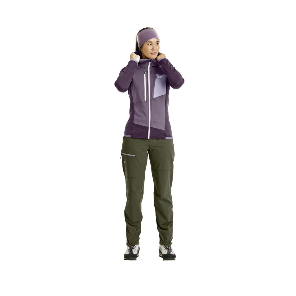 Fleece Grid Hoody W