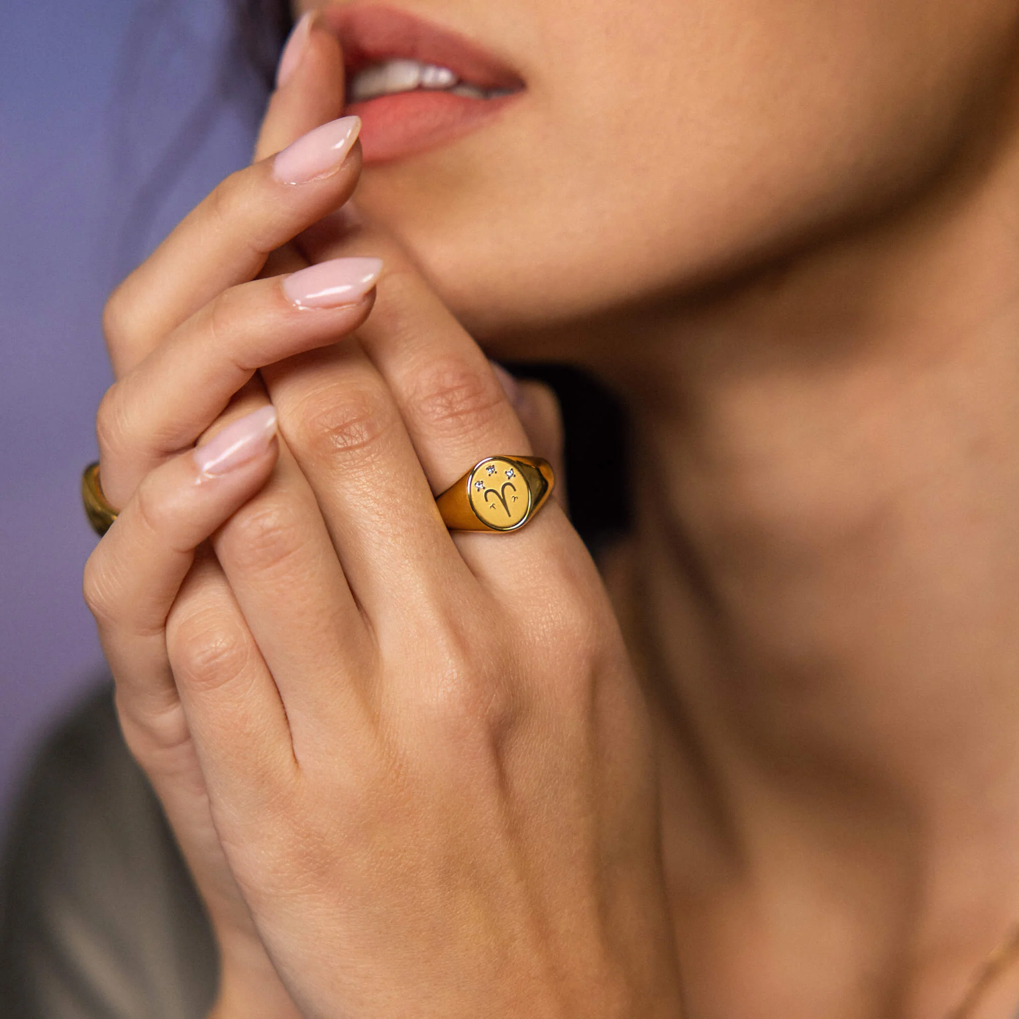 Widder Zodiac Ring