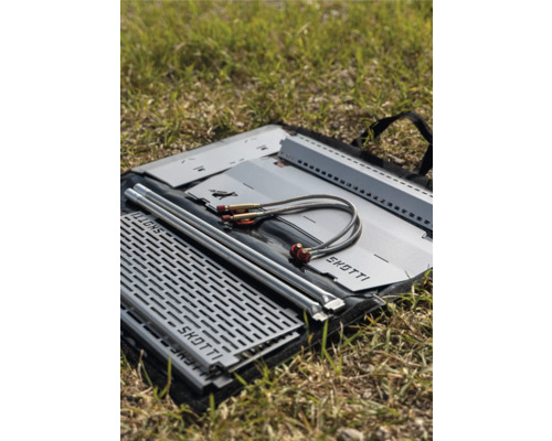 SKOTTI Max 2-pits gasgrill inclusief grillrooster en roestvrijstalen tas