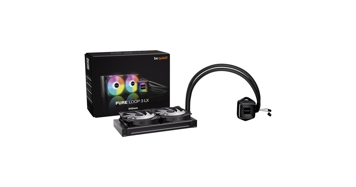 be quiet!Pure Loop 3 LX 240mm waterkoeling  (Zwart, PWM, RGB)