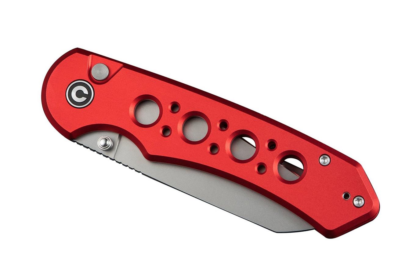 CIVIVI Pragma Prime C24067-2, Stonewashed 14C28N, Red Aluminum zakmes