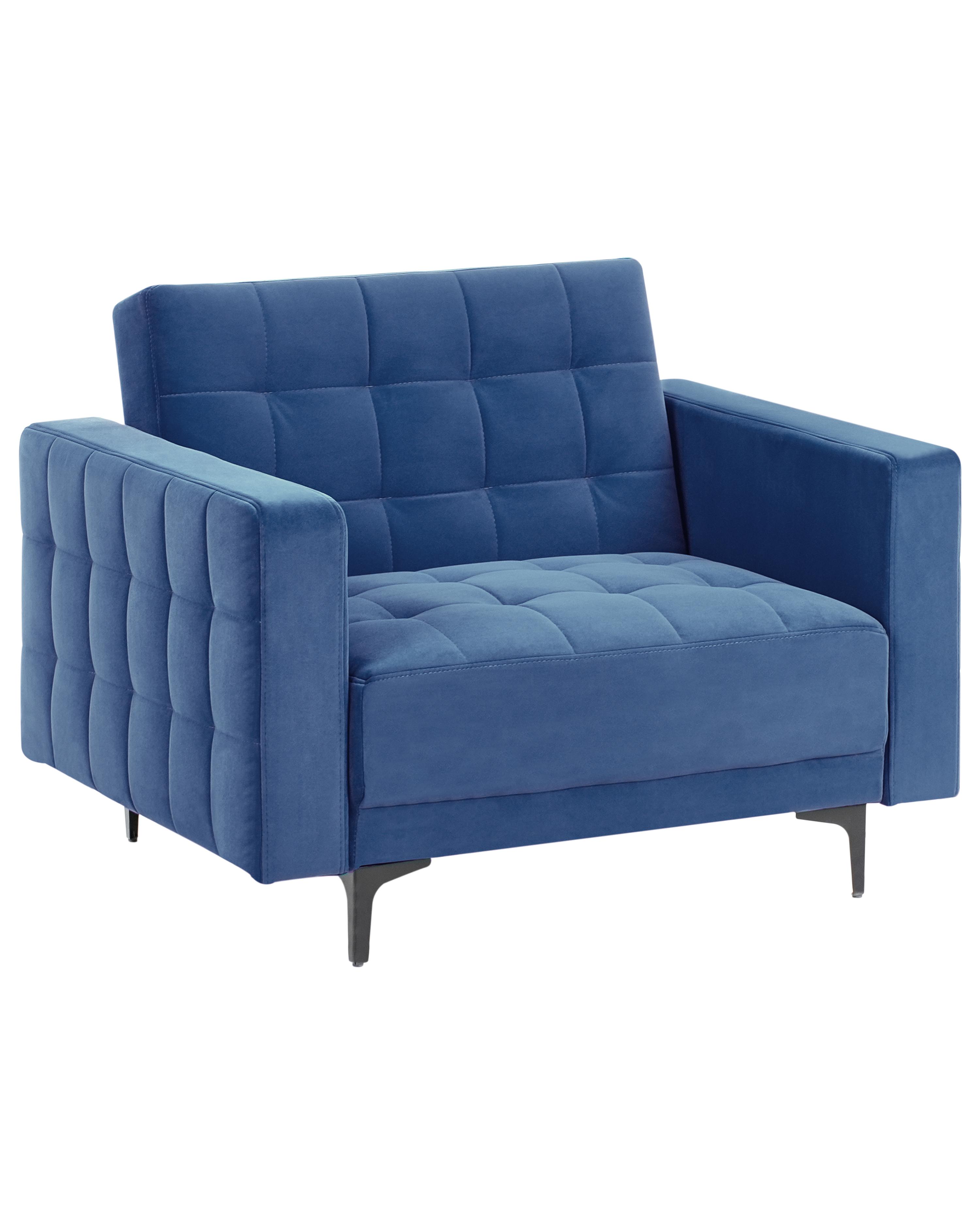 Fauteuil ABERDEEN Fluweel Blauw