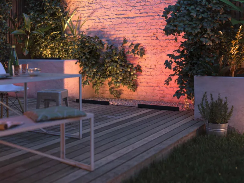 Philips Hue White and Color Ambiance Amarant - Lysbarre - LED - 20 W (tilsvarende 104 W) - 16 millioner farver - 2000-6500 K - sort