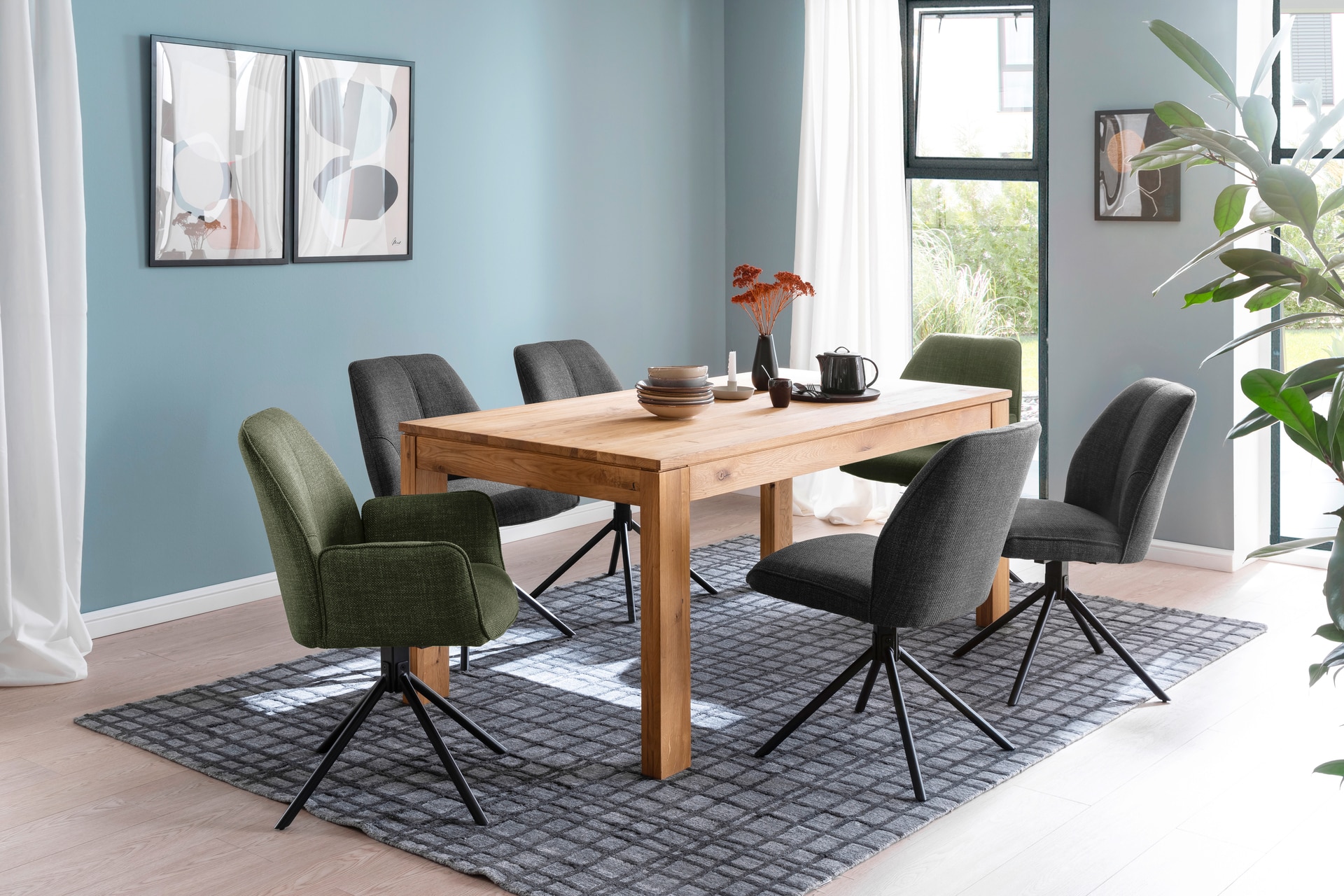 Polsterstuhl TAYLOR 49 x 88 cm grau anthrazit