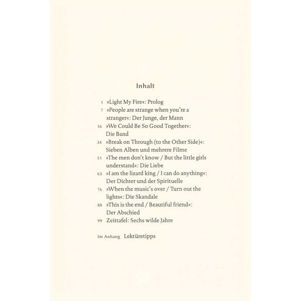 Reclam Verlag 100 Seiten Jim Morrison