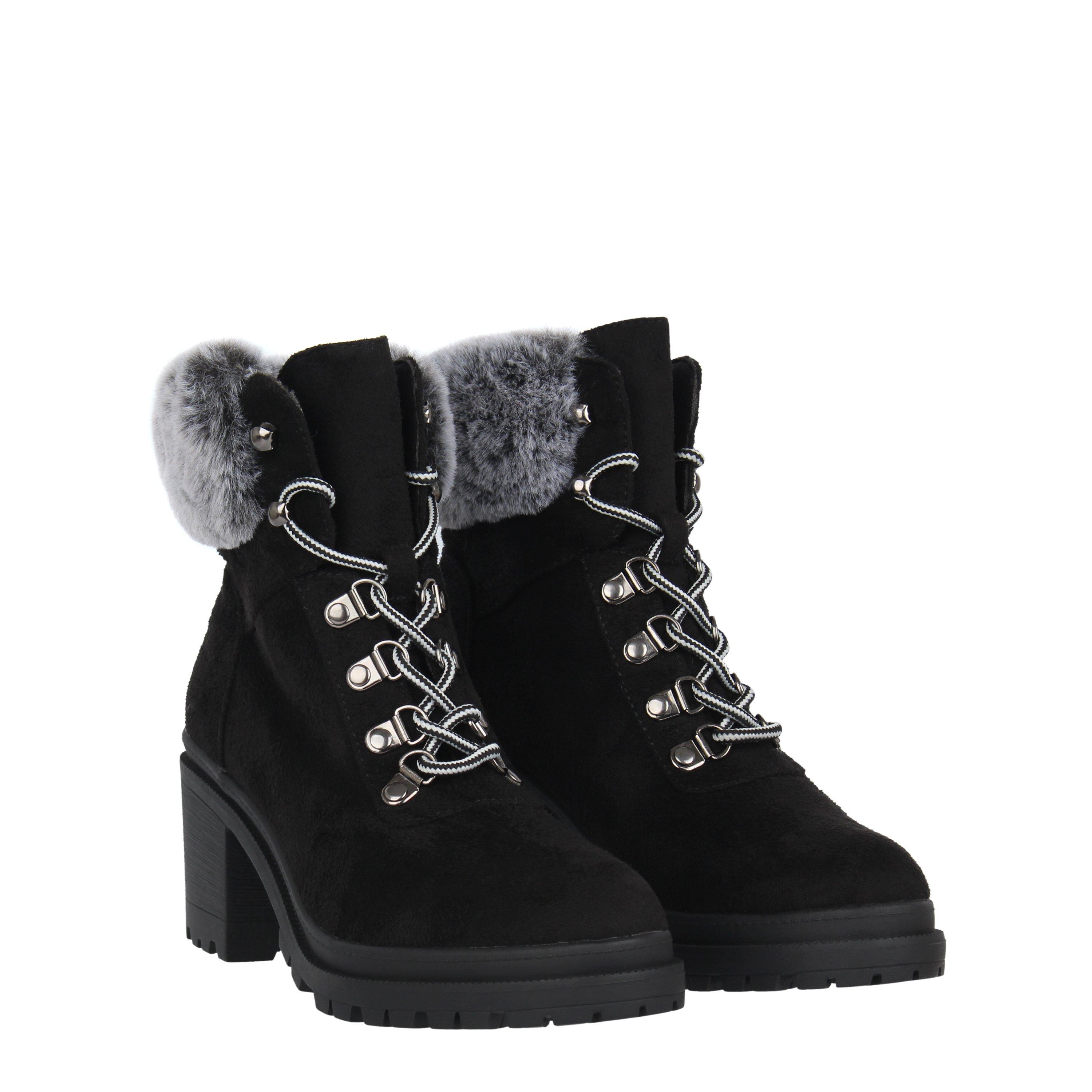 Be You Faux Fur Collar Boot