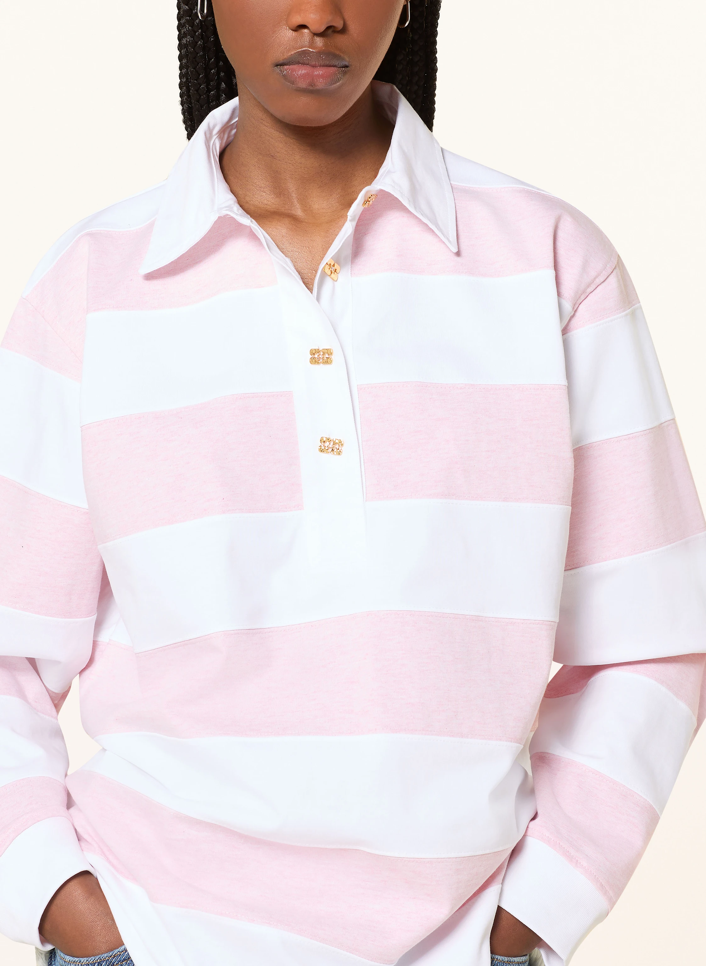 GANNI Jersey-Poloshirt