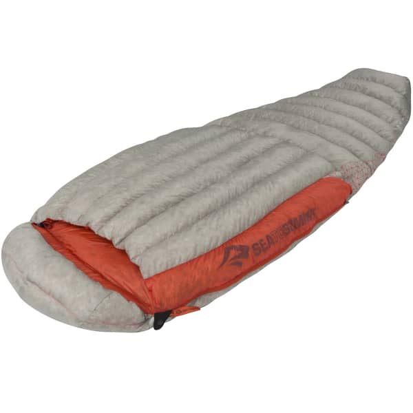 Sac de couchage SEA TO SUMMIT FLAME FM1 WOMEN REGULAR RIGHT ZIP LIGHT GREY/RED