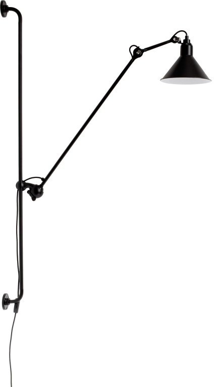 DCW éditions Lampe Gras N214 wandlamp zwart