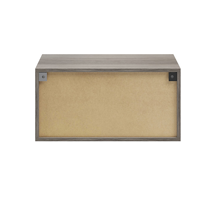 Caisson effet chêne grisé GoodHome Atomia H. 37,5 x L. 75 x P. 35 cm