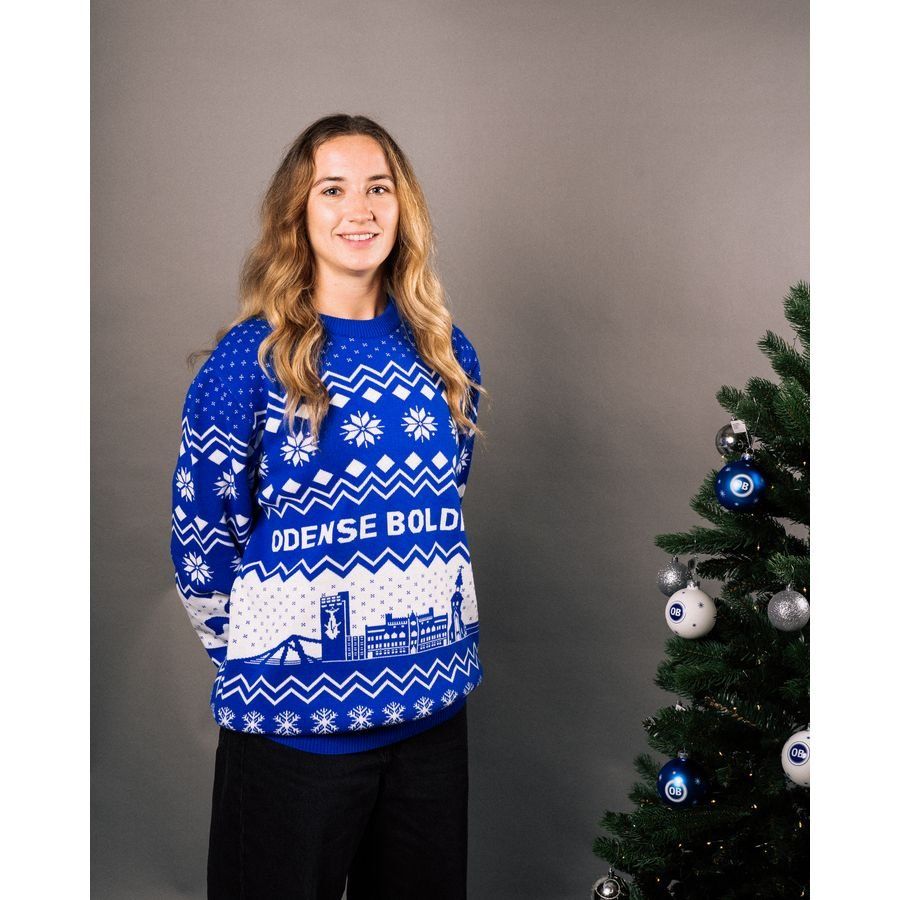 Odense Boldklub Pull de Noël - Bleu/Blanc